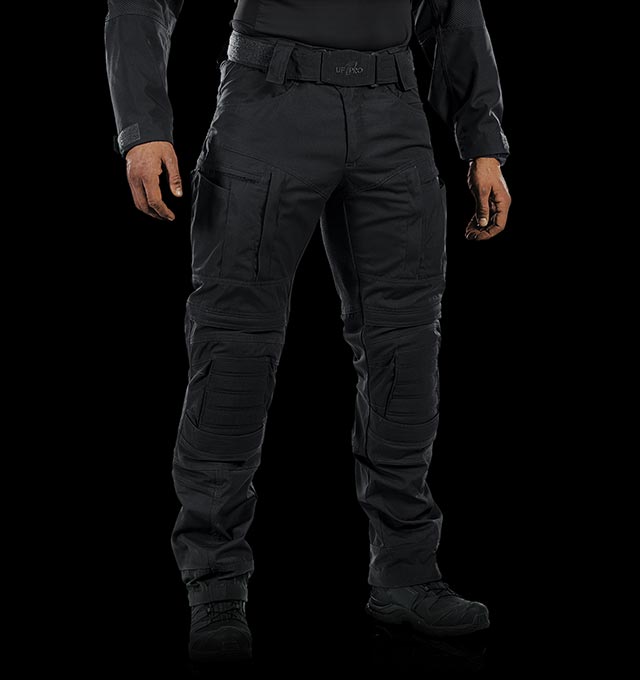 Black tactical pants with knee pads online